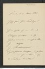 Nachlass Franz Steindachner, Brief von K. Möbius an Franz Steindachner (02.05.1882), Inv.Nr. 343.02, Seite 1